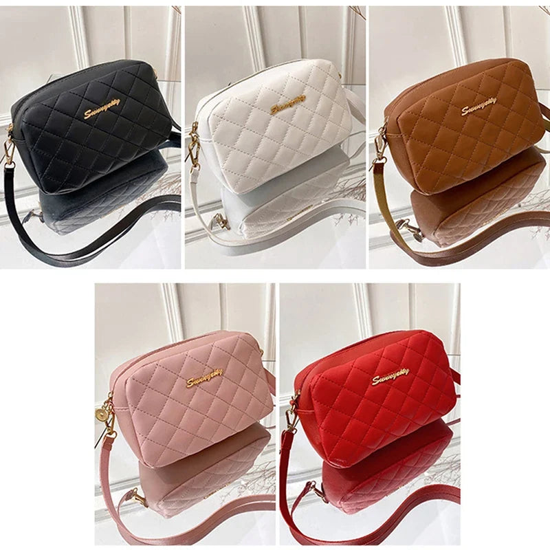 Women's Tassel Crossbody Bag – Quilted PU Leather Shoulder Bag
