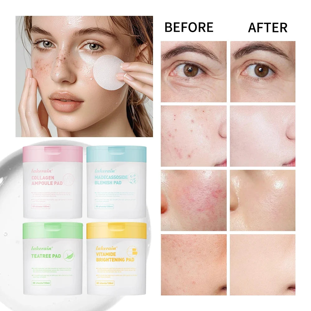 Centella Asiatica Toner Pads – Vegan Cotton Face Pads 60ct
