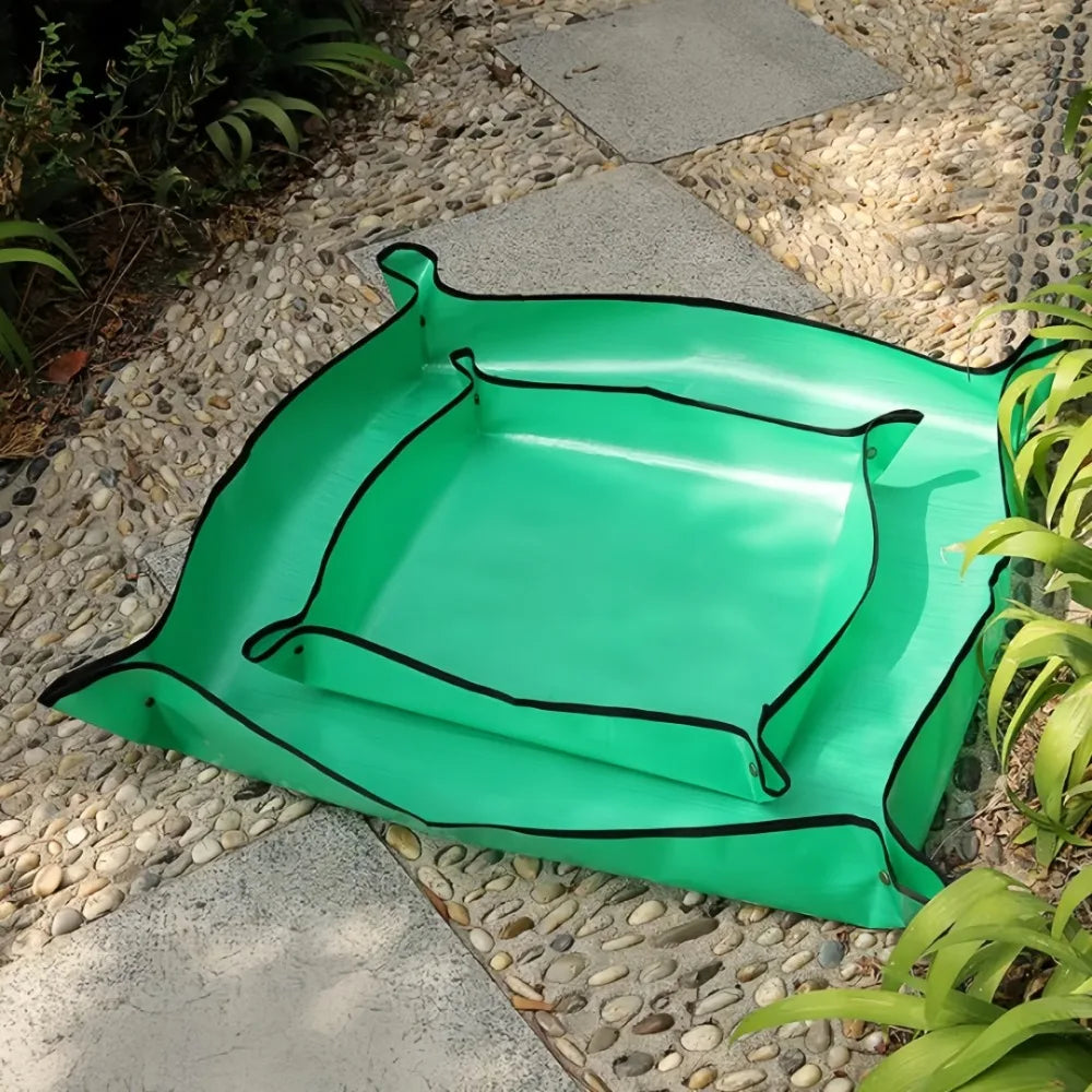 Leak-Proof PE Gardening Mat – Foldable Potting & Planting Pad