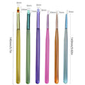 8-Piece Nail Art Brush Set – Liner, Dotting & Gel Polish Tools