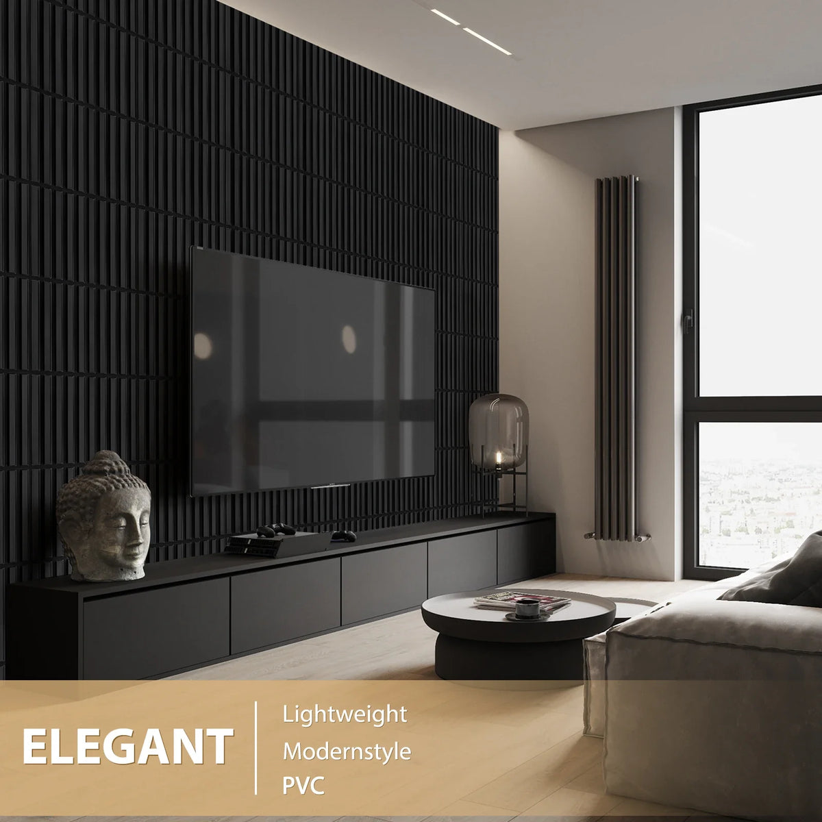 20 3D Pvc Wall Panels Indoor Decoration Living Room Hall Bedroom