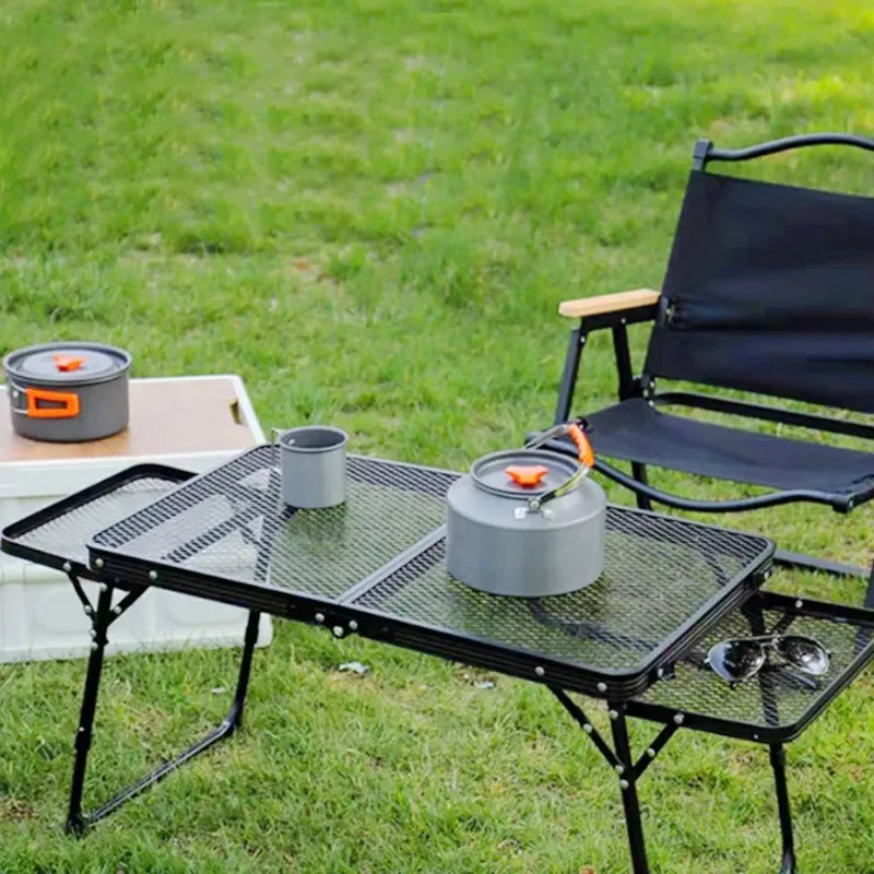 Portable Folding Camping Table – Low Outdoor BBQ Dining Table