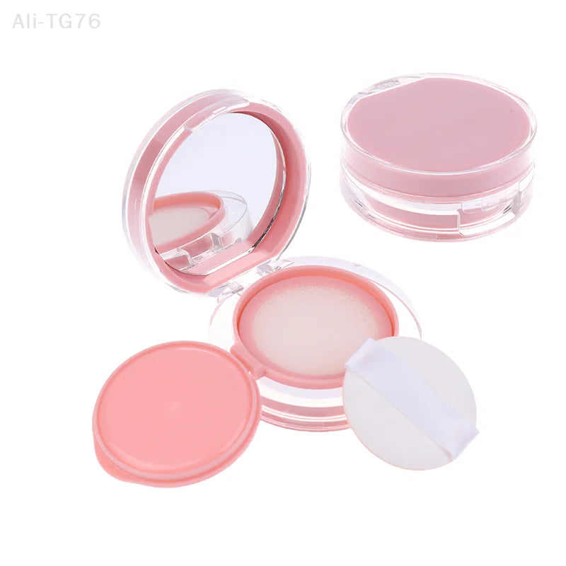 Pink Mini Air Cushion Foundation DIY Box with Mirror & Puff