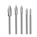 5-Piece Wood Carving Drill Bits Set – 1/8" Shank Rotary Tool