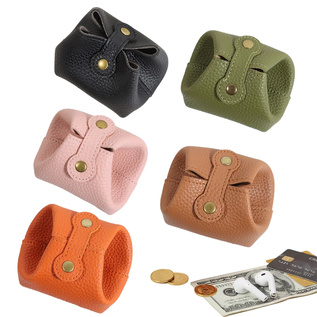 Mini Coin Purse for Women | Korean Style PU Leather Small Wallet