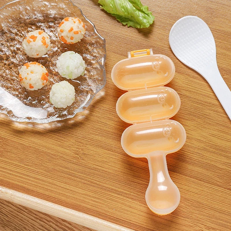 3-in-1 Rice Ball Shaker Mold – Onigiri & Sushi Maker