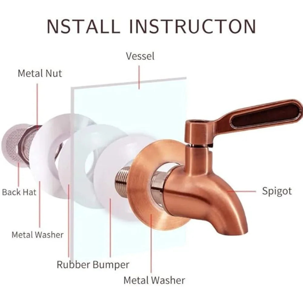 Stainless Steel Beverage Dispenser Spigot – Replacement Faucet
