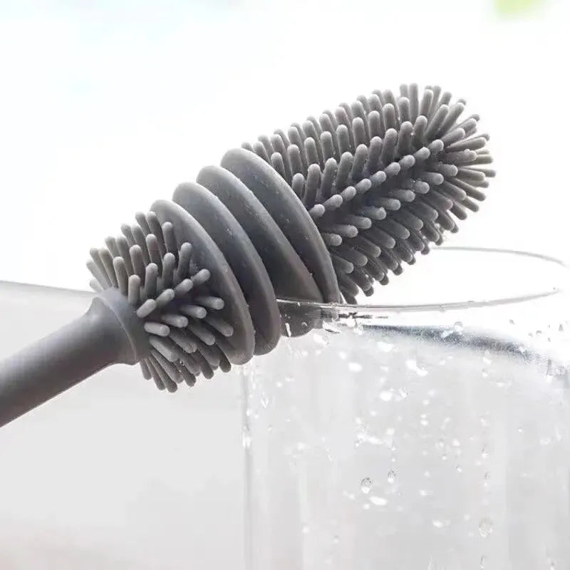 Long Handle Silicone Bottle Brush – Cup & Glass Cleaner