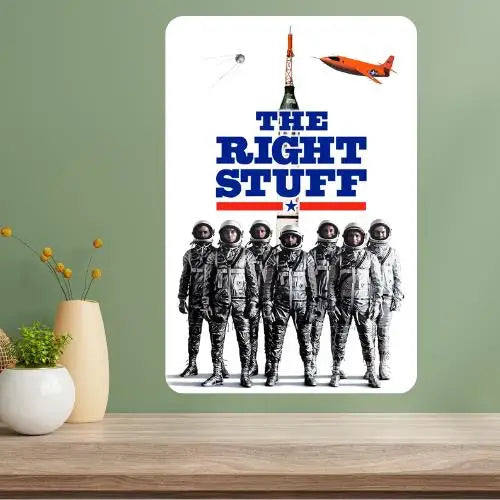 The Right Stuff Classic Movie Metal Poster Sign | Retro Wall Art