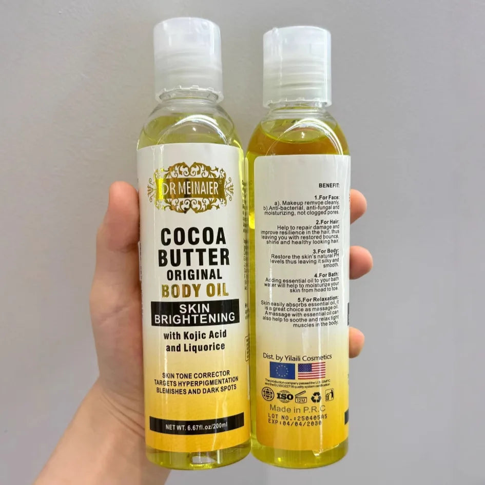 Cocoa Butter Body OILlSkin Care Oil Moisturizes Nourishes Skin Large