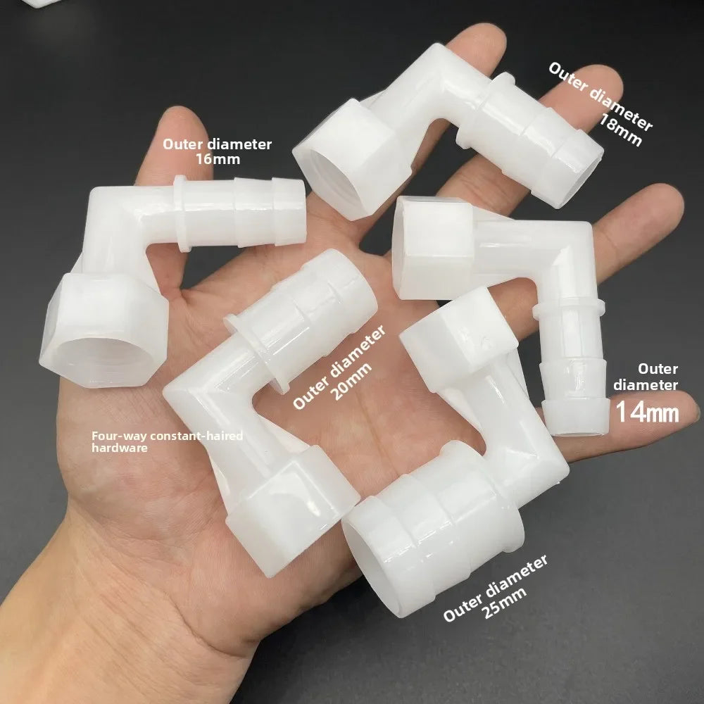PP Elbow Hose Connectors 4–20mm | Aquarium & Garden Fittings