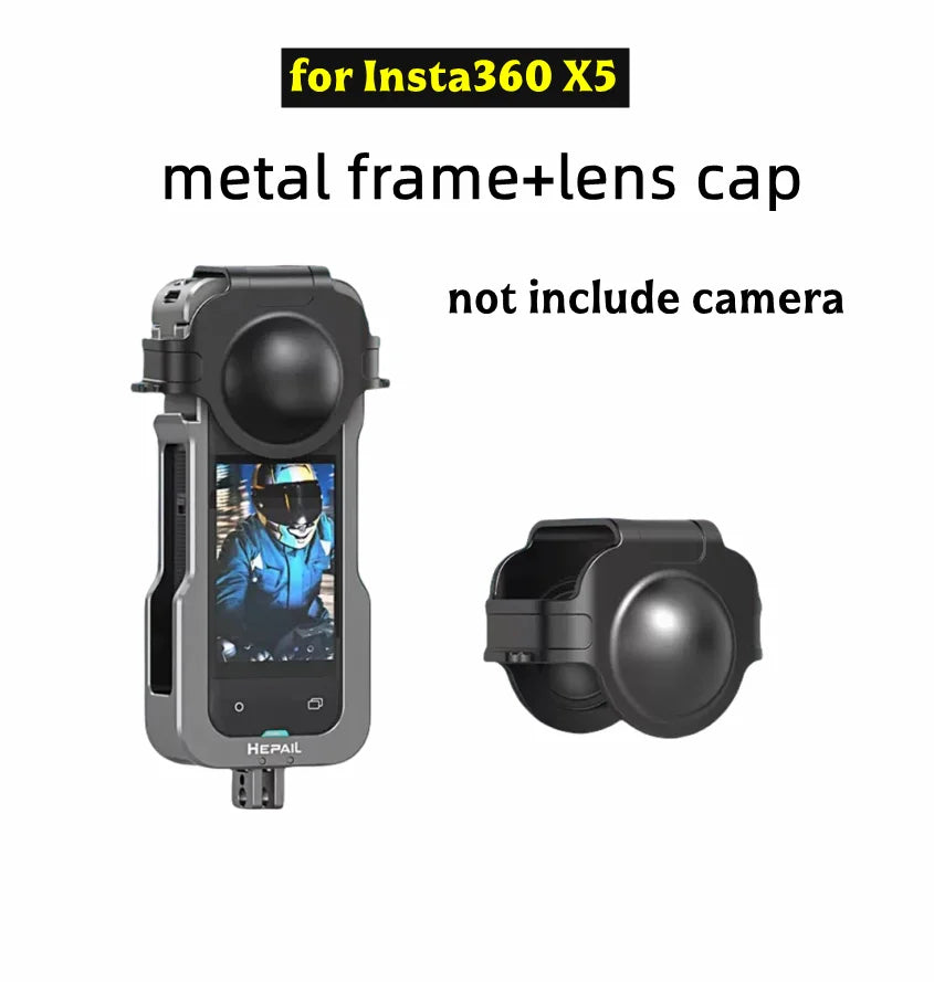 Aluminum Alloy Cage Frame for Insta360 X4 Air/X5/X4/X3