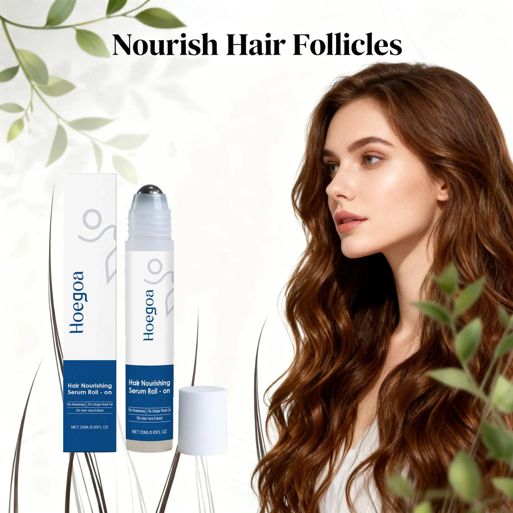 HOEGOA Rosemary Hair Growth Serum Roll-On – Scalp & Follicle Care