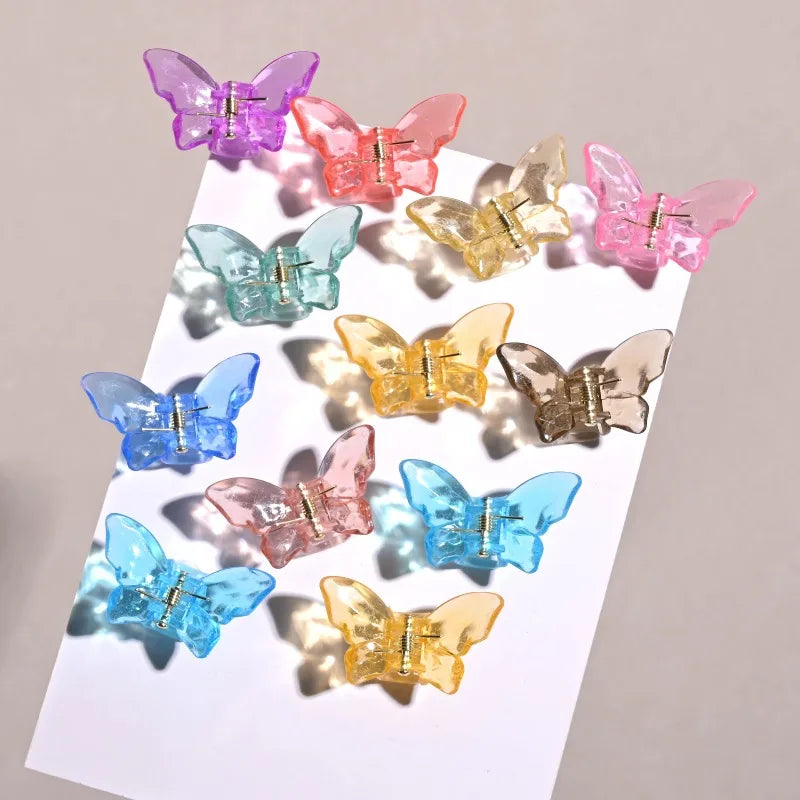20 Pcs Mini Butterfly Hair Clips – Macaron Colors for Women