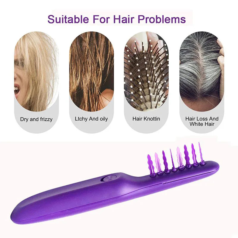 Electric Detangling Brush – Rotating Comb for Wet & Dry Hair