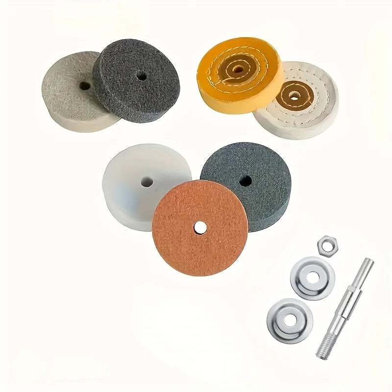 8-Piece 3-Inch Grinding Polishing Wheels Mini Bench Grinder Perfect