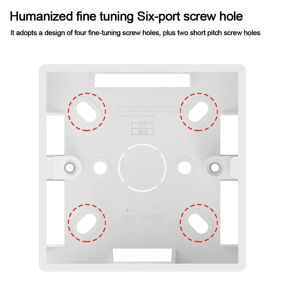 86 Type PVC Junction Box 33/50mm – Switch Socket Install Box