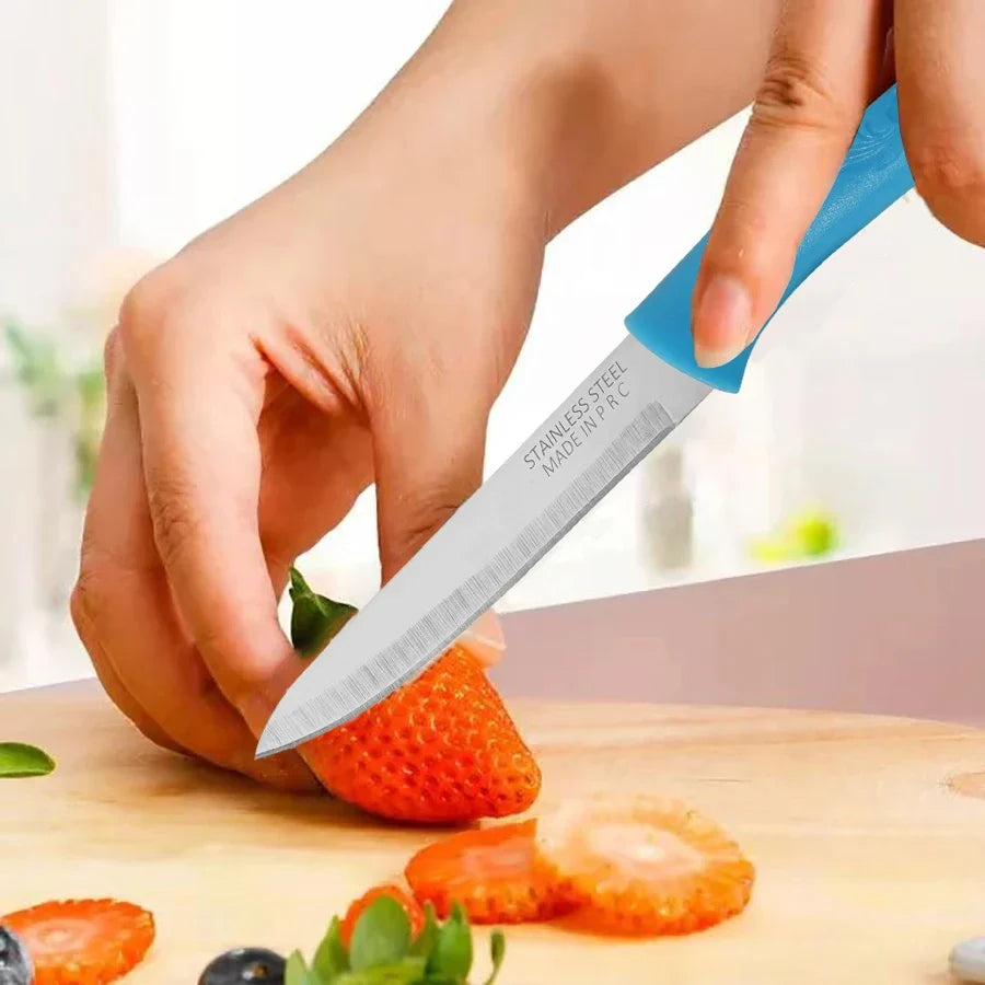 3-Piece Portable Fruit Knife Set – Sharp Stainless Kitchen Knives