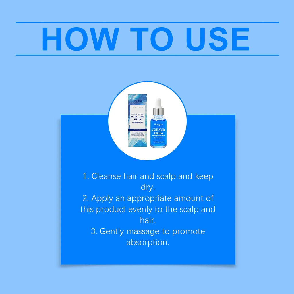 Copper Peptide Hair Growth Serum | Regrowth & Thickening 30ml