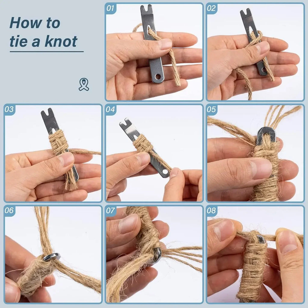 Mini EDC Stainless Steel Multitool Crowbar Keychain Pocket Tool