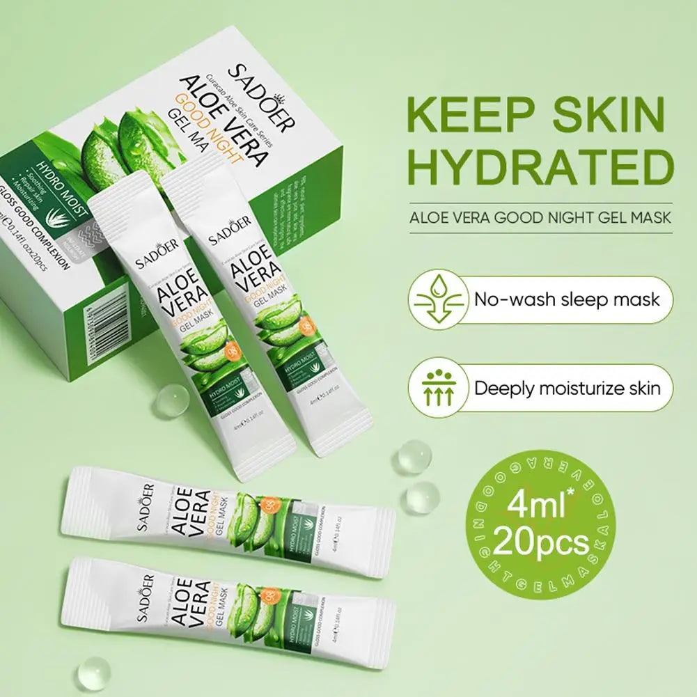 SADOER Aloe Vera Collagen Sleep Face Mask – 20pcs Box