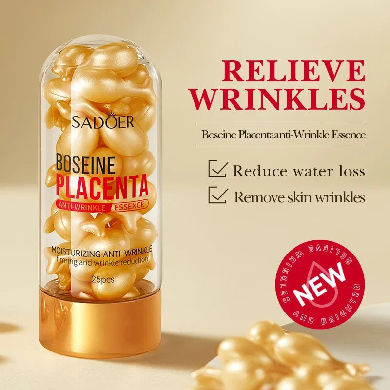 Placenta Capsules Serum Spot Acne Remover Whitening Face Anti-wrinkle