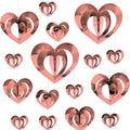 Glitter Heart Sequin Hanging Curtain Decor – 16 PCS Set