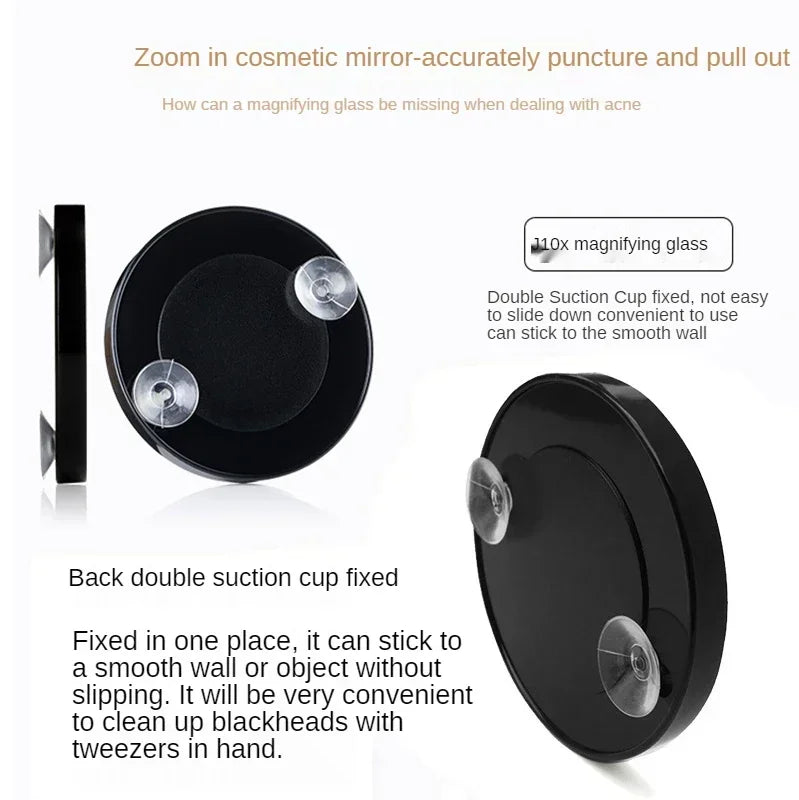 10X Magnifying Makeup Mirror with Suction Cup – Portable