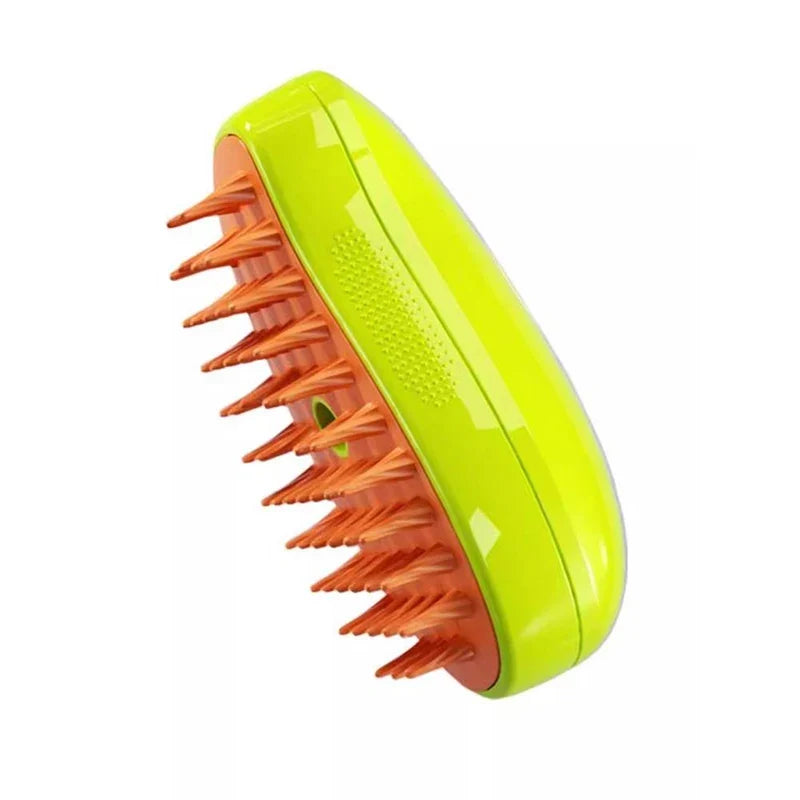 3-in-1 Electric Pet Grooming Comb – Steam Spray & Spin Brush
