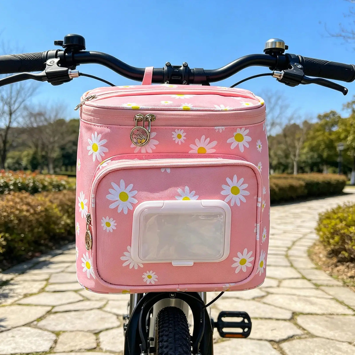Kids Bike Basket – Waterproof Oxford Cloth Zipper Bag