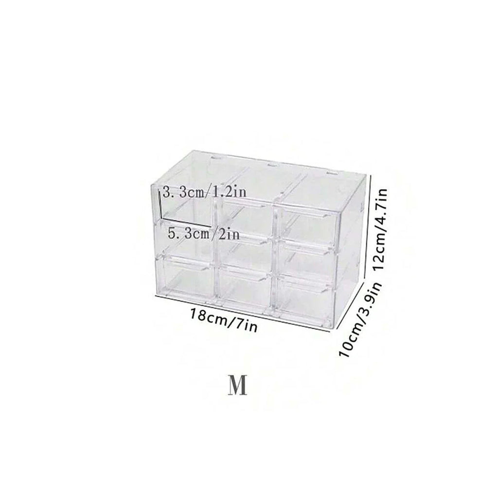 Acrylic Large Capacity Drawer Transparent Divided Beaded Storage Box