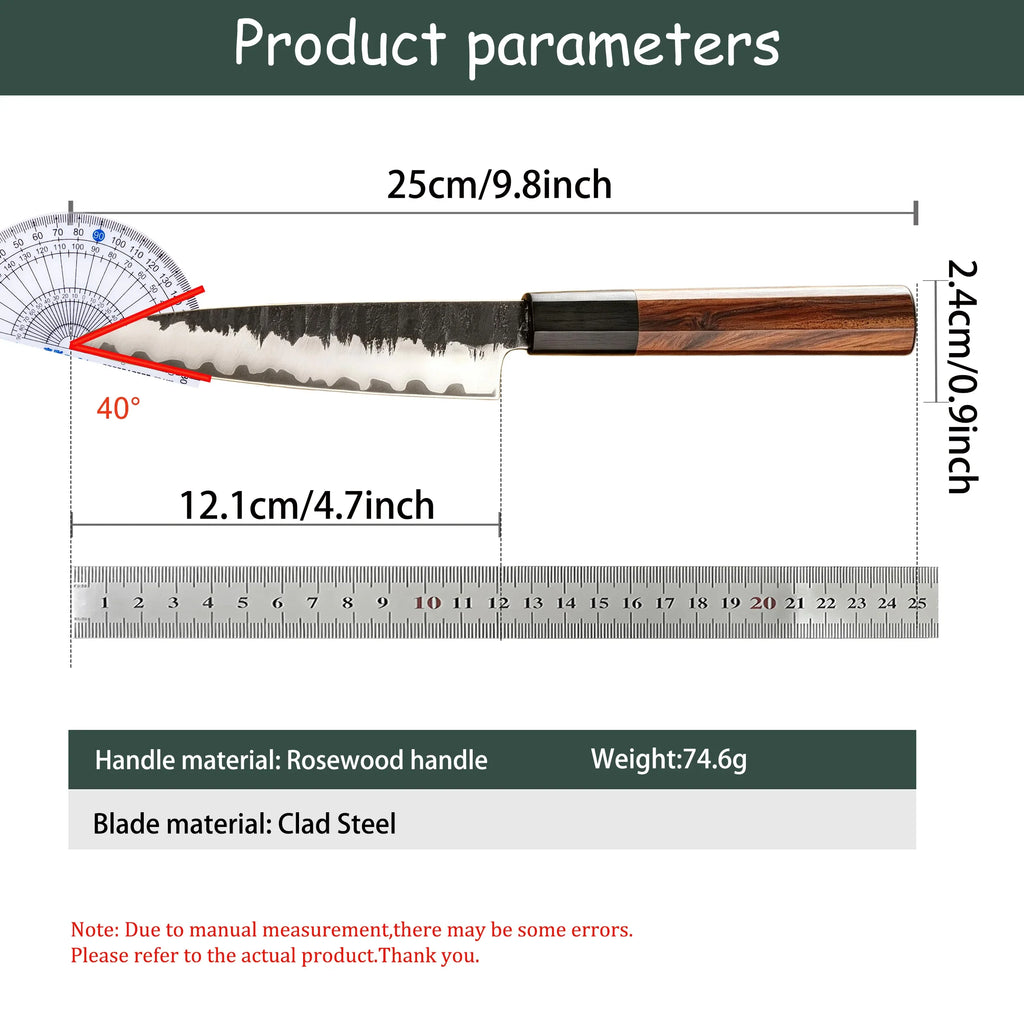 Japanese Chef Knife – Clad Steel Paring, Slicing & Boning