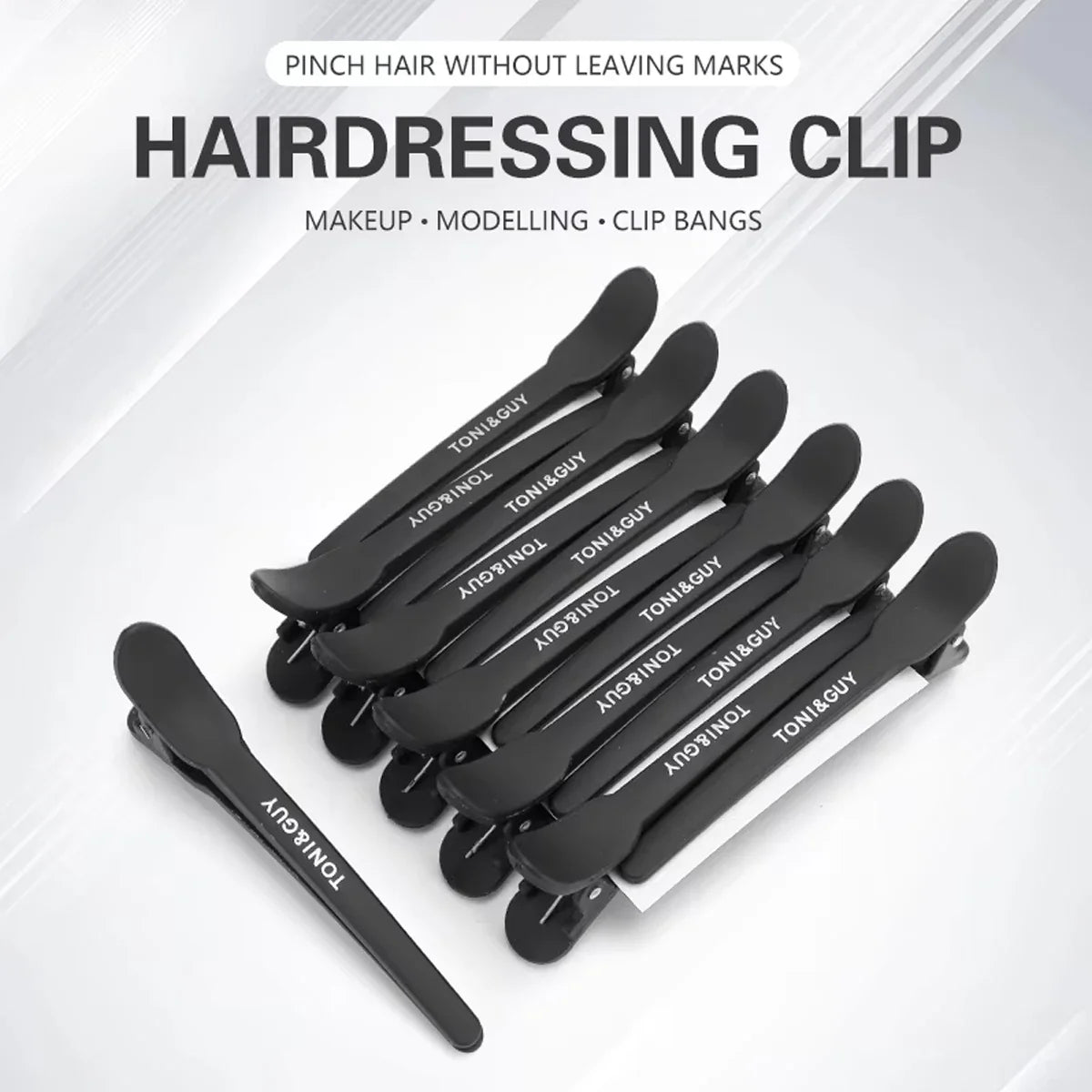 12-Piece Pro Hair Sectioning Clips – Barber & Salon Styling