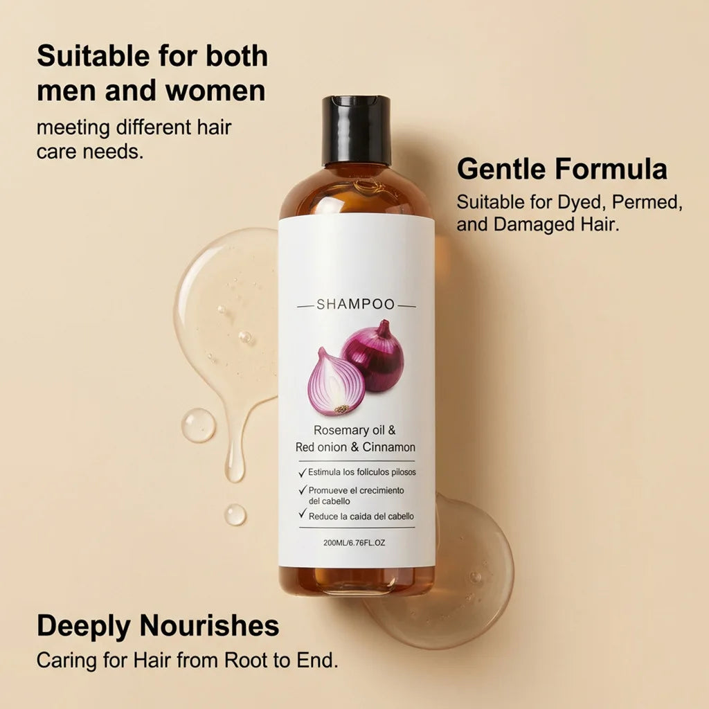 Onion & Cassia Shampoo – Strengthen, Repair & Add Shine 200ml