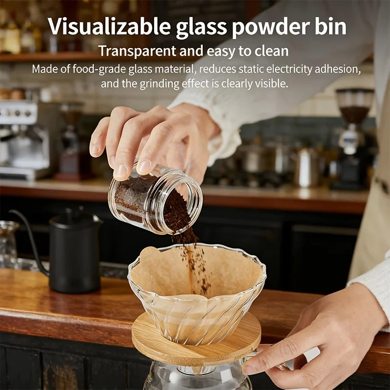 Manual Conical Coffee Grinder – 40 Settings, Portable, 35g