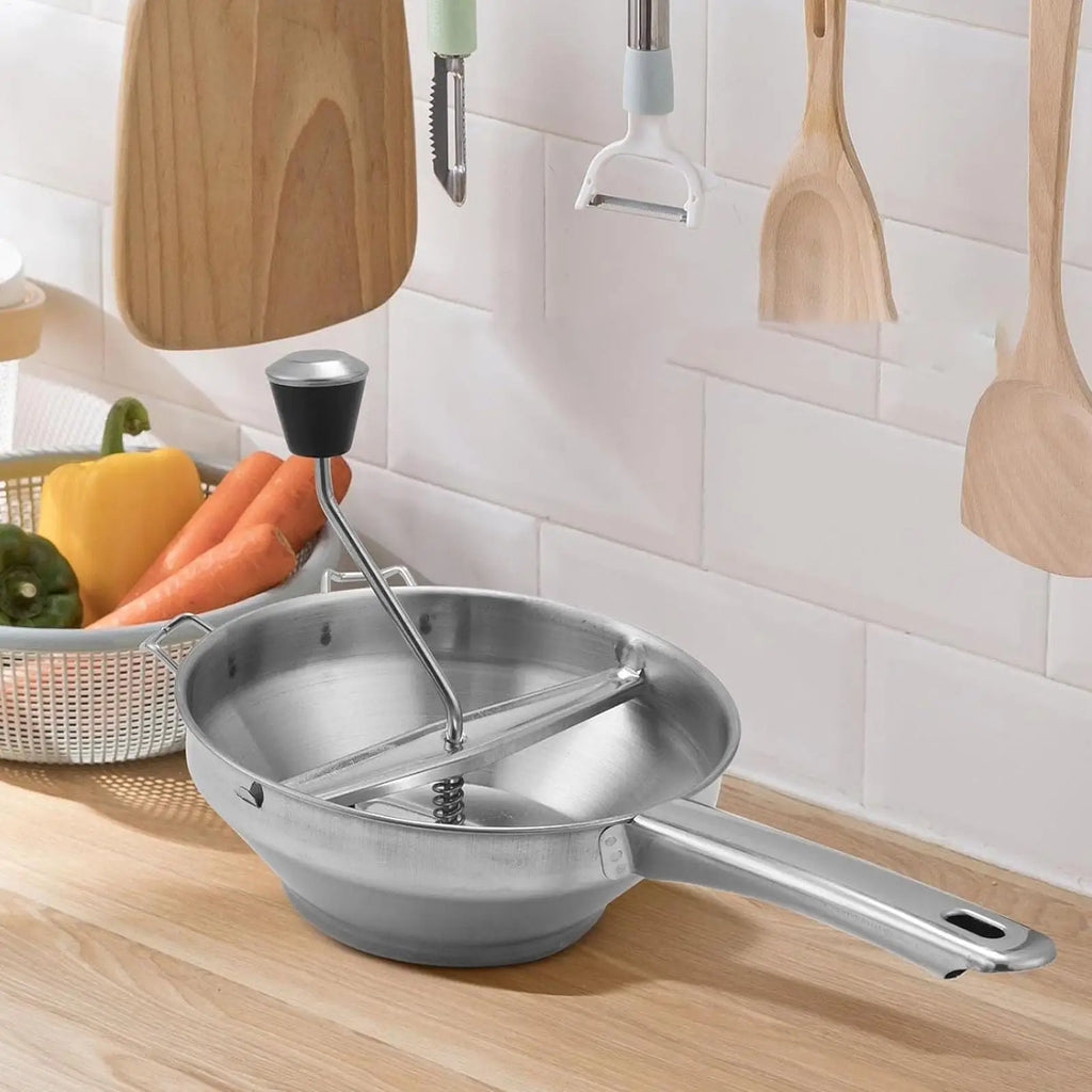 Stainless Steel Manual Potato Blender Handle Metal Food Grinder