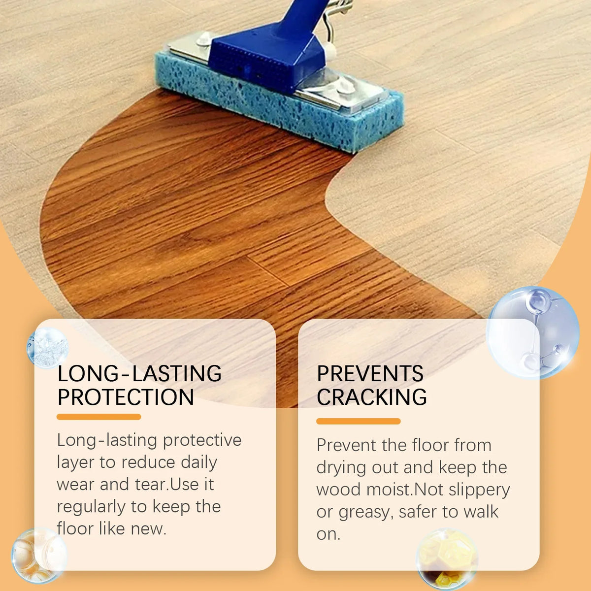 Jakehoe Wood Floor Cleaning & Polish Spray – Beeswax 120ml