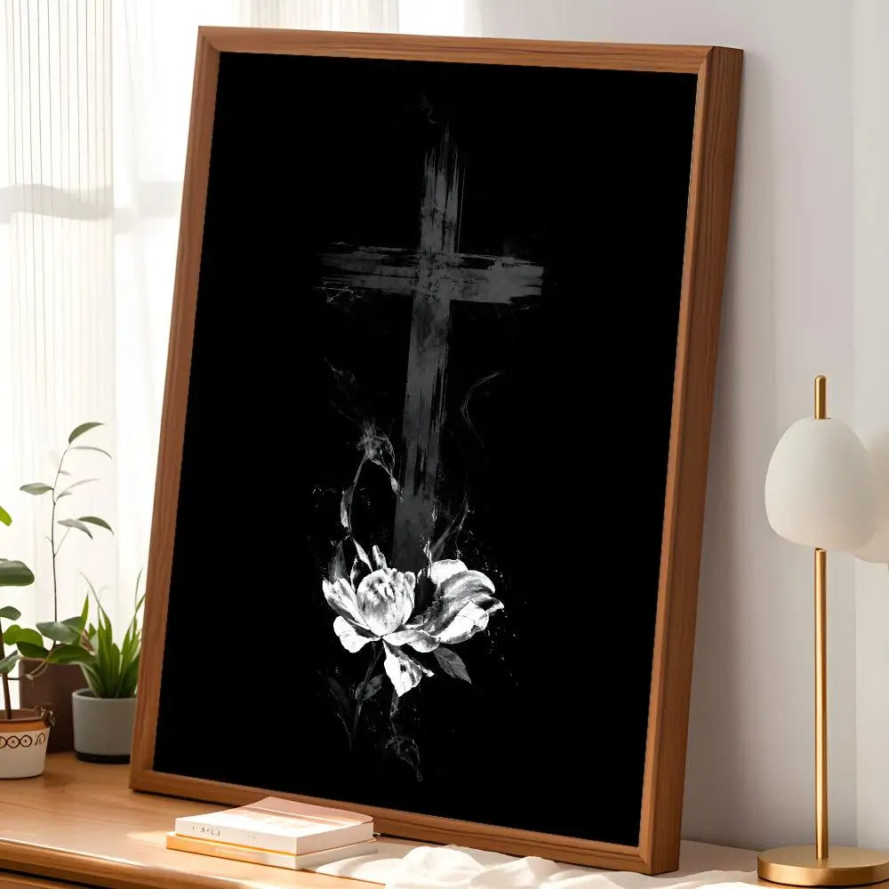 Bible Verse Jesus Christ Christian Wall Art Poster | Waterproof