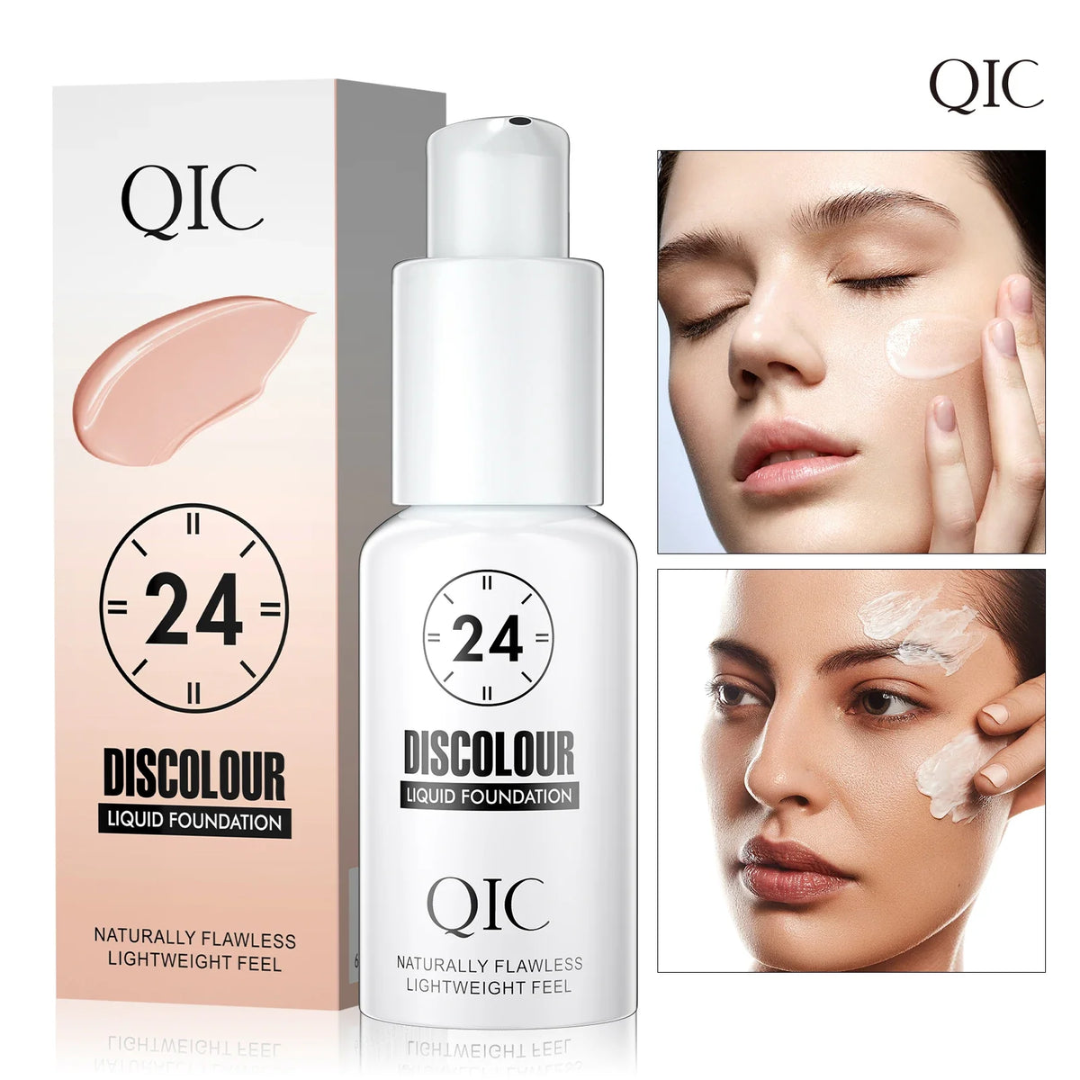 QIC Color Changing Liquid Foundation – Matte & Hydrating 30ml