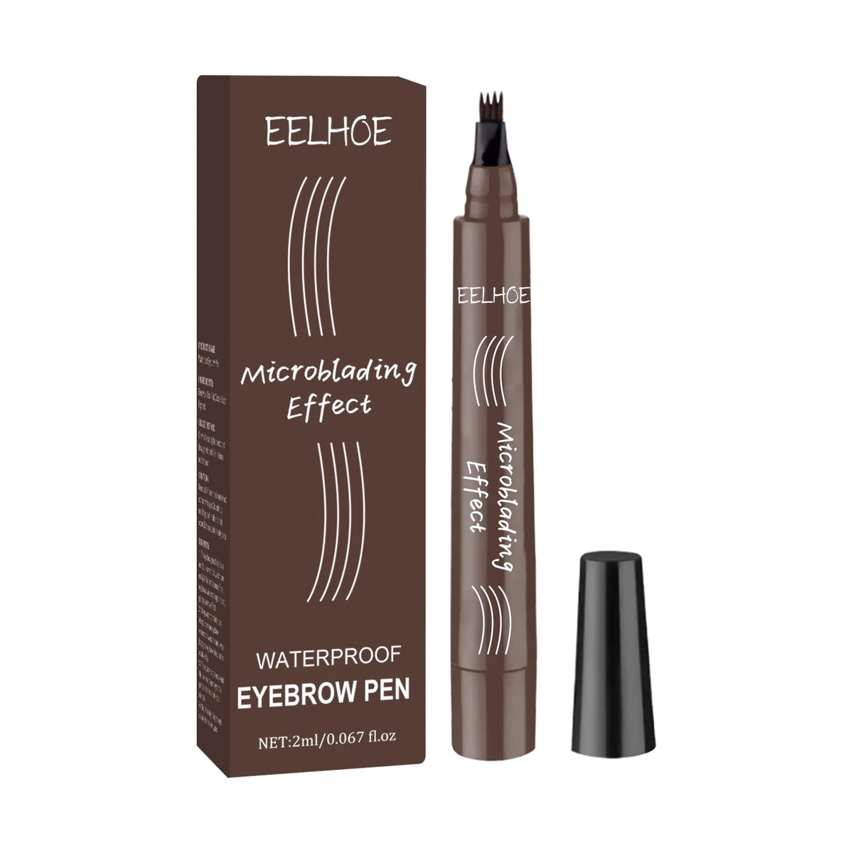 EELHOE 4-Point Microblading Eyebrow Pen | Waterproof, 5 Colors
