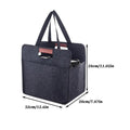 Drink Carrier Reusable Cup Carriers Handles Foldable Tote Bag Felt