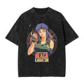 Men's Washed Cotton Print T-Shirt | Breathable Casual Tee