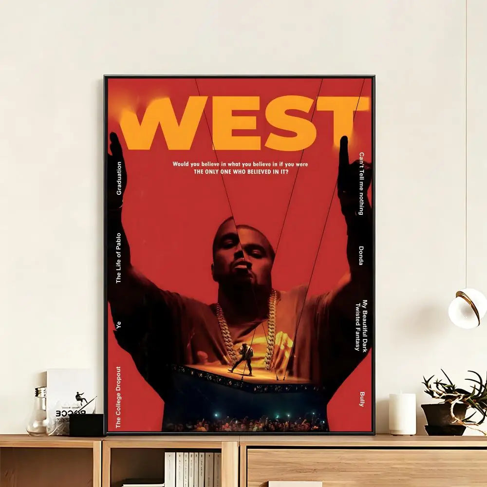 Hip-Hop Rapper HD Wall Poster – Aesthetic Home Decor Art