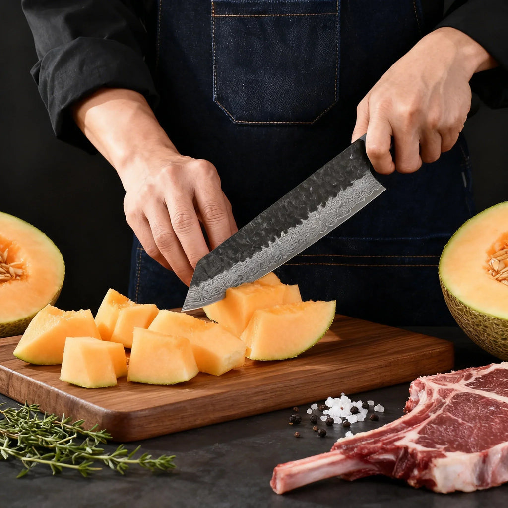 67-Layer Damascus Kiritsuke Chef Knife – Forged Steel 20.5cm