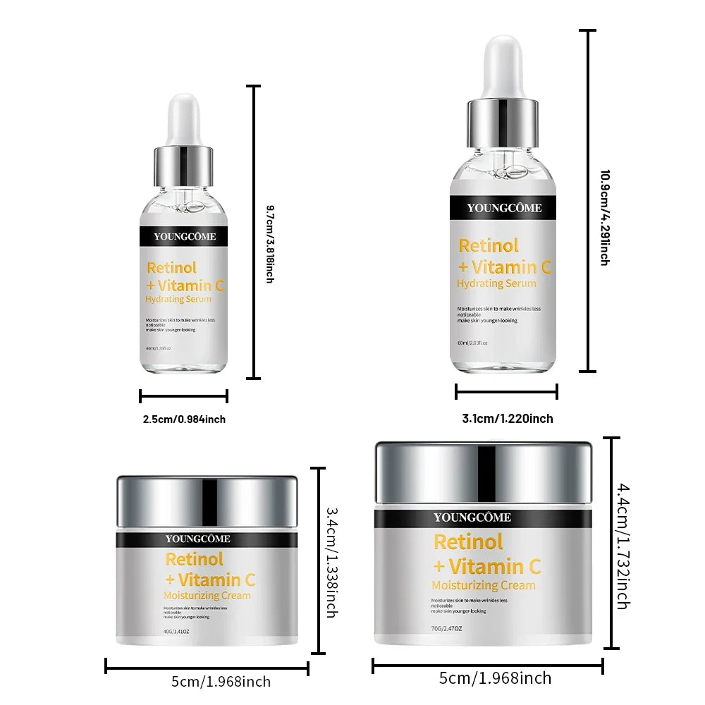 YOUNGCOME Retinol & Vitamin C Hydrating Face Serum Cream