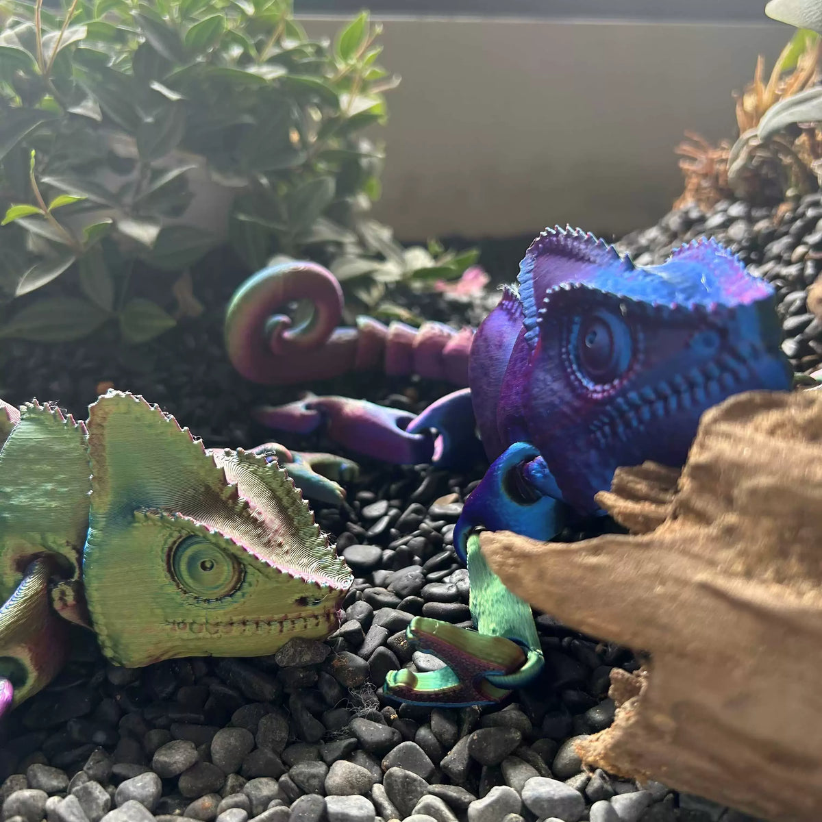 3D Printing Chameleon Figures Multi-joint Movable Animal Toys