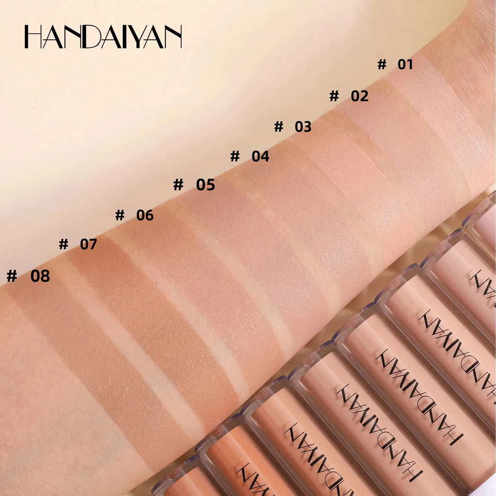 HANDAIYAN 8-Shade Liquid Concealer – Full Coverage & Waterproof