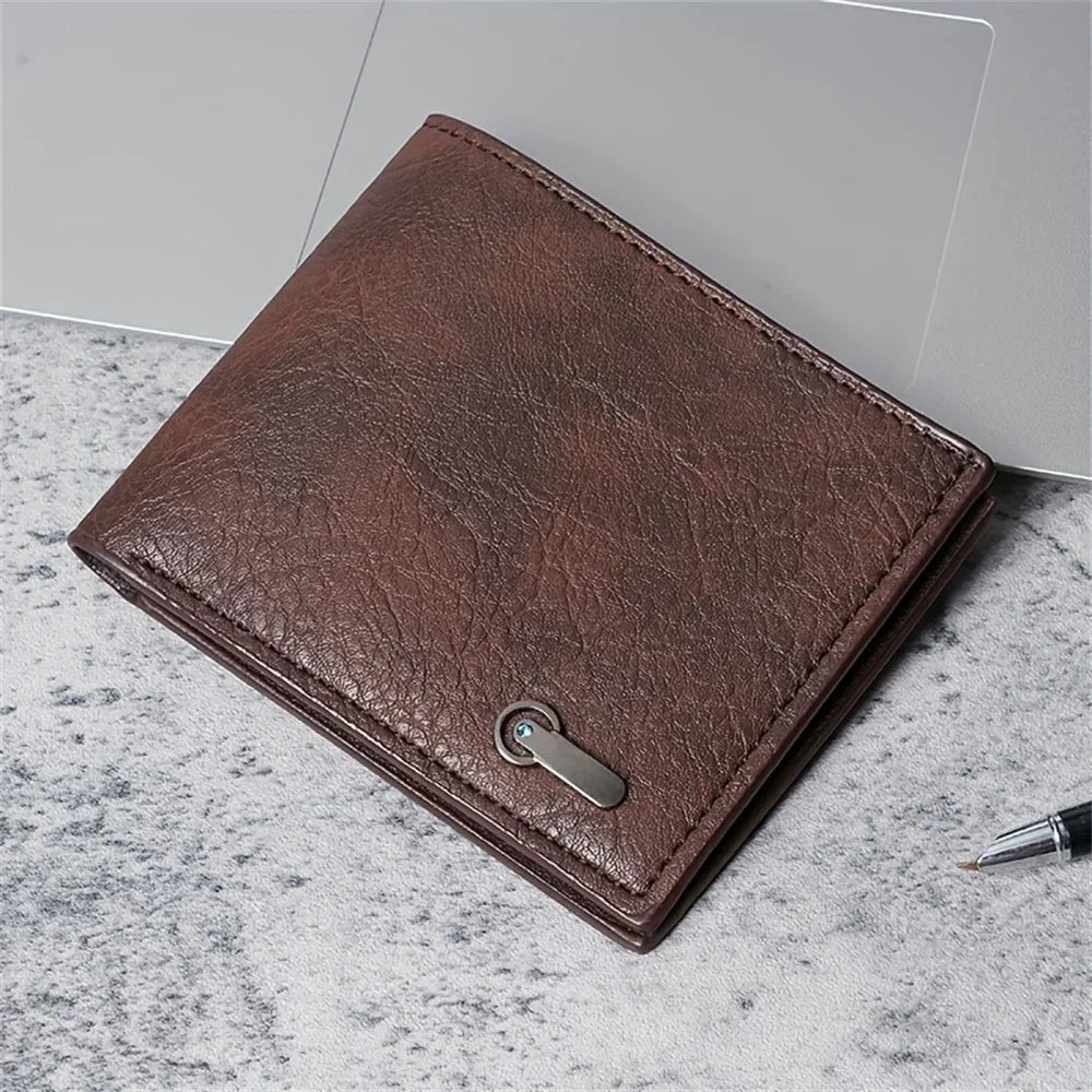 Men Wallet Vintage Women Wallets Men's Backpack Short Shoulder Bag