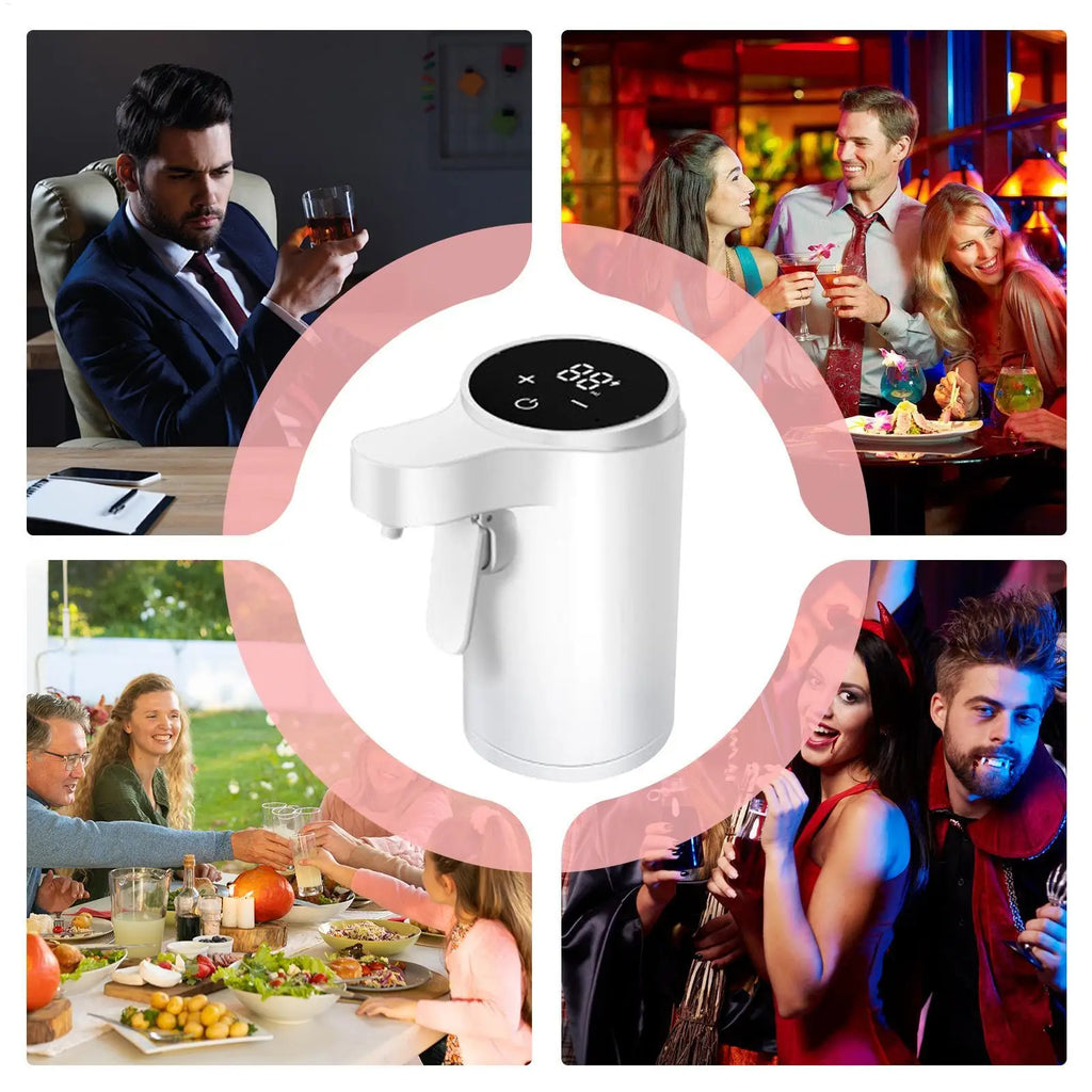 Electric Wine Aerator Pourer | Touch Screen Smart Decanter