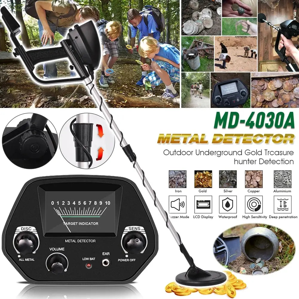 MD-4030 Metal Detector Underground Gold Outdoor Digger Length